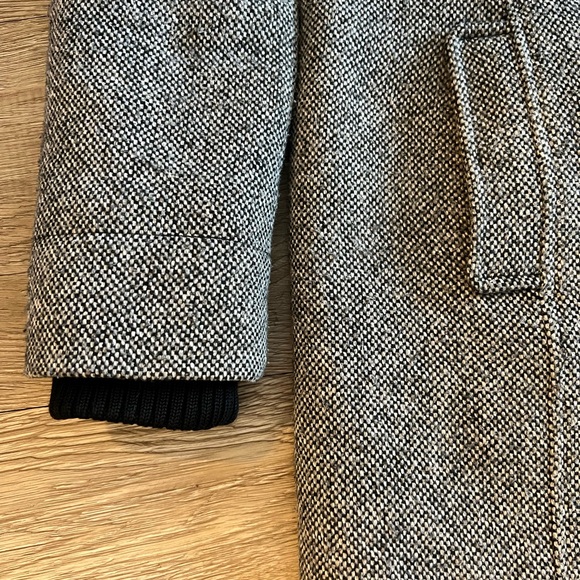 Roots Shelby Tweed Heather Gray Duffle Coat - Picture 4 of 9